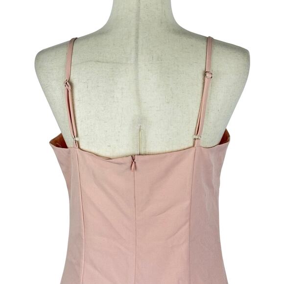 LULUS SULTRY MOMENTS V-NECK SLIP MINI DRESS IN BLUSH PINK NWT WOMEN'S MEDIUM - Picture 5 of 15